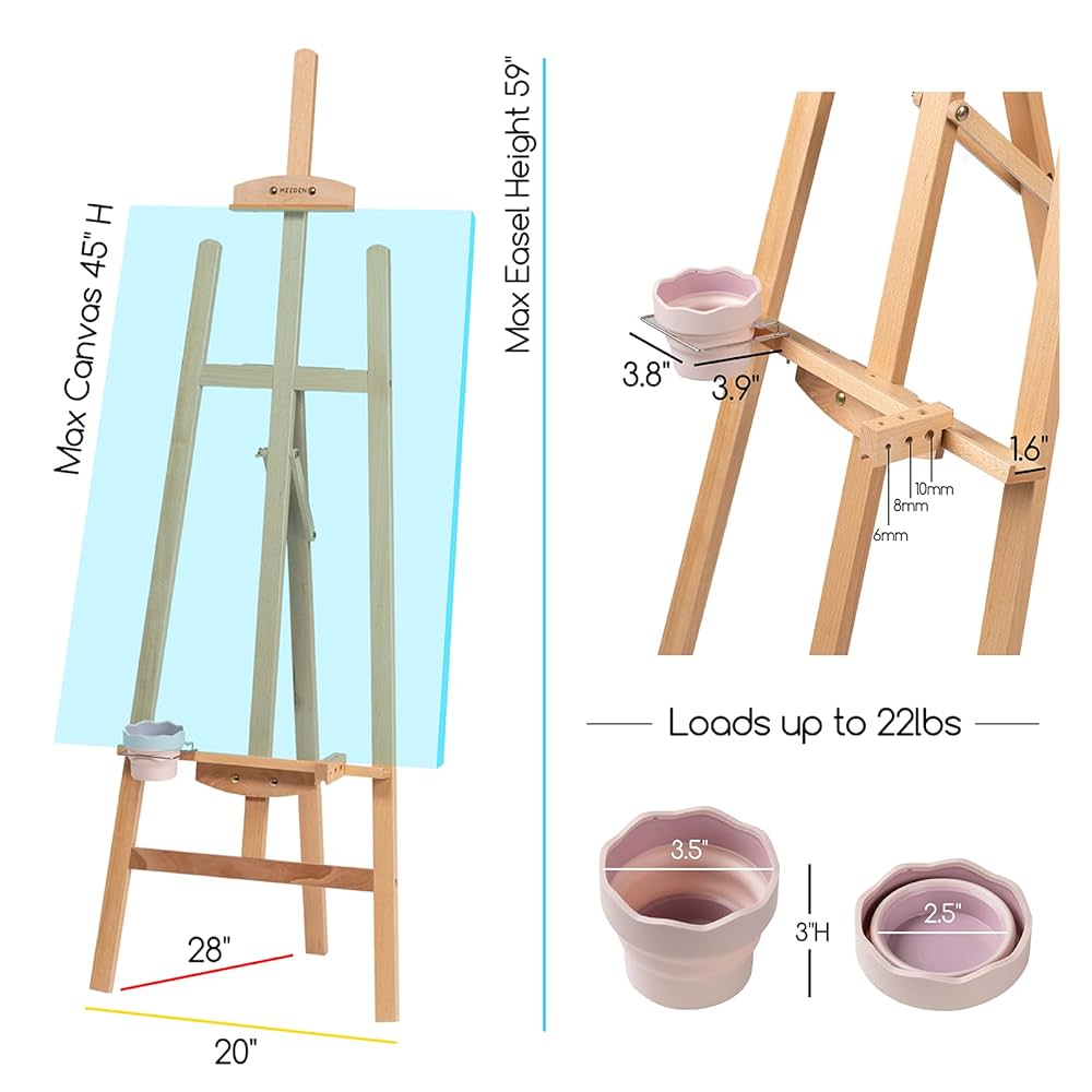 EASEL cd7枚セット before me 含む Amazon.com: MEEDEN Heavy-Duty H-Frame Tabletop Easel